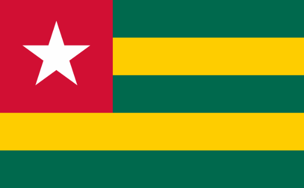 Vlag Togo - 100x150cm Spun-Poly